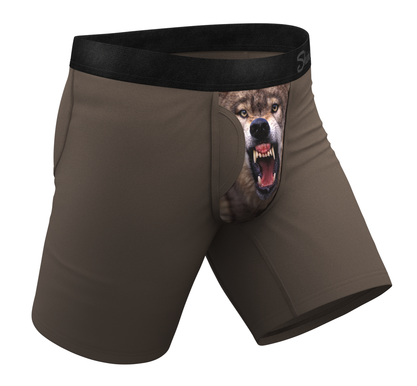 The Grey's Growl | Wolf Long Leg Ball Hammock® Pouch Underwear With Fly