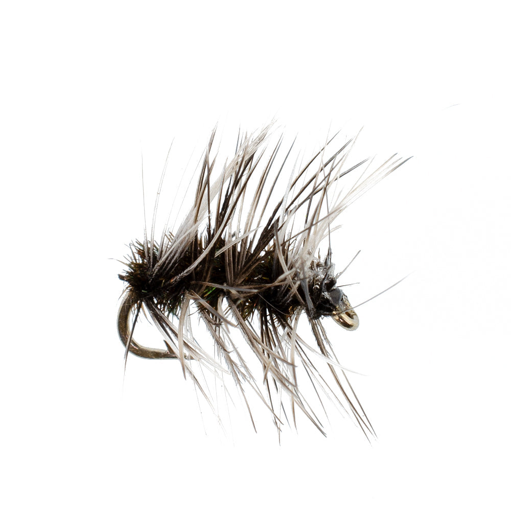 Barbless Griffiths Gnat Midge Trout Dry Fly - 6 Flies Size 22