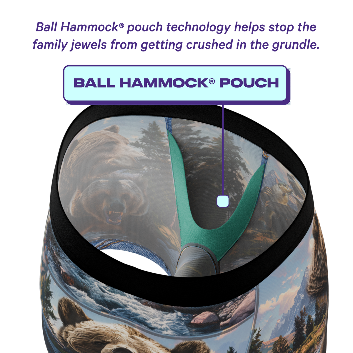 The Grizzly Beast | Truck Stop Classic paradICE™ Cooling Ball Hammock® Underwear