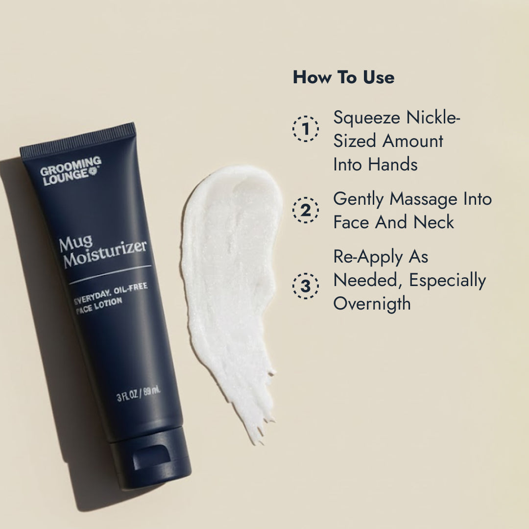 Grooming Lounge Mug Moisturizer - Oil-Free Face Moisturizer For Men