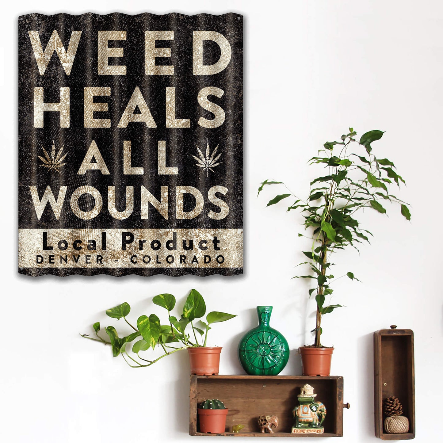 Weed Heals All Wounds - Wall Art