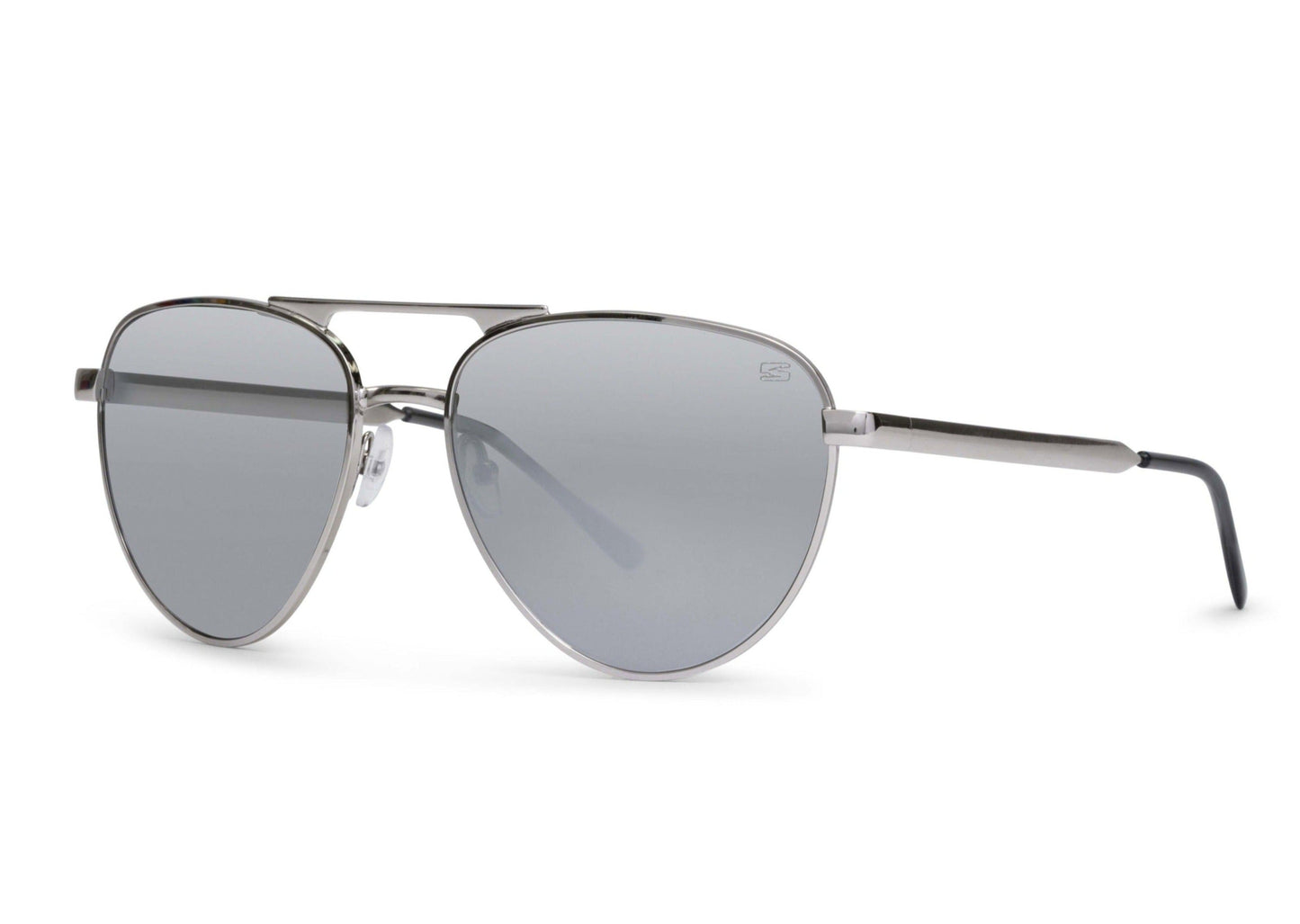Dara Aviator Chrome Silver