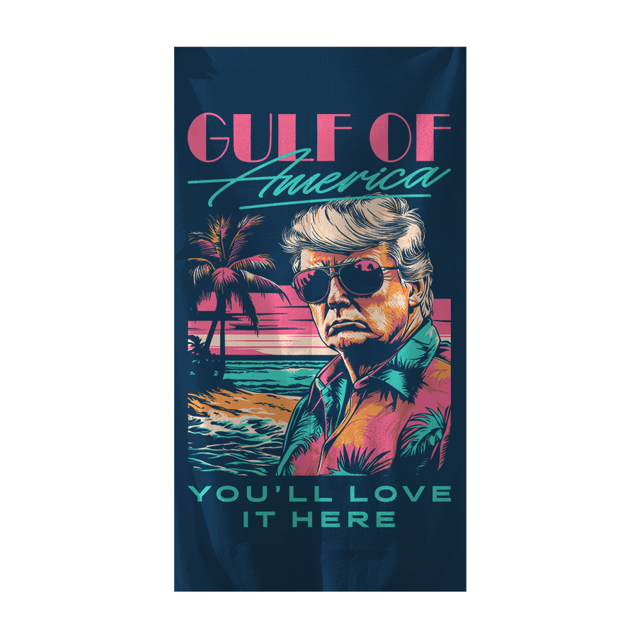Gulf Of America - Miami Palms Beach Towel - 3806