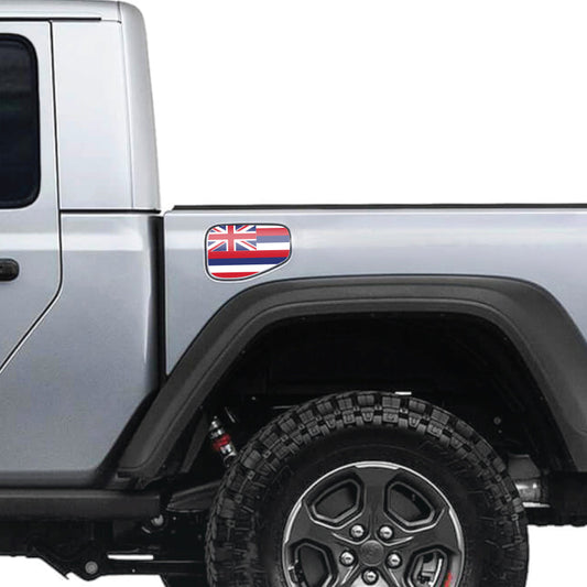 Hawaii State Flag Gas Cap Decal for JT or Gladiator