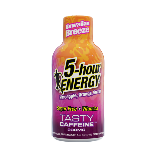 24 Pack 5-hour ENERGY Extra Strength Shots, Hawaiian Breeze Flavor Flavor, 1.93 Fl Oz