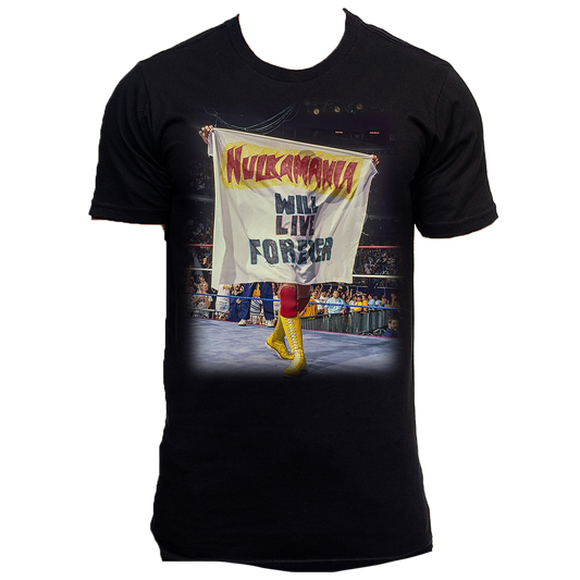 Black Hulkamania Will Live Forever Adult T-Shirt