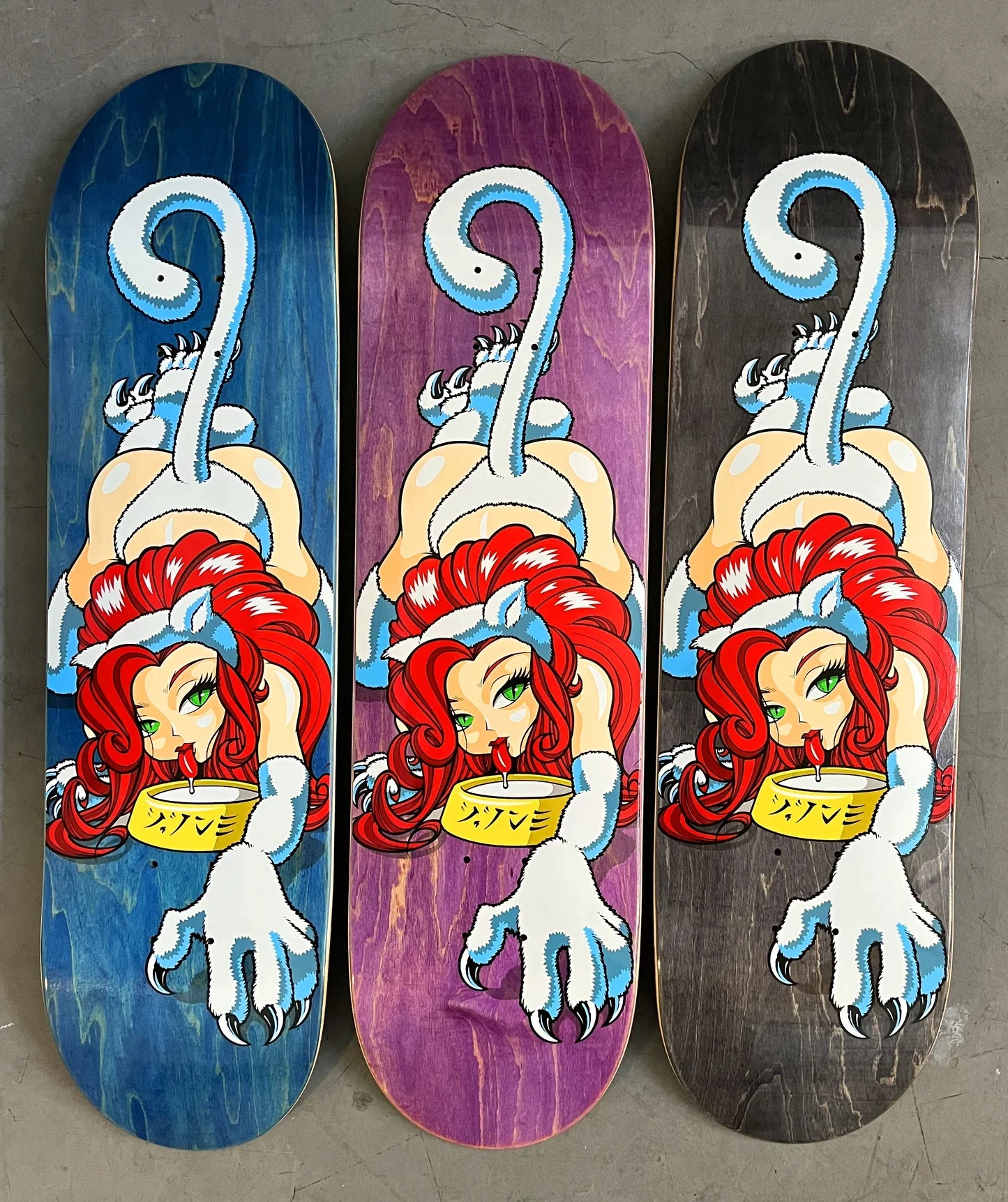 Hook-Ups Milky Cat Skateboard Deck - 8.25" Assorted