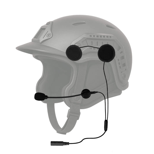 In Helmet & Push To Talk Kit - Quick Disconnect (Hirose): Harris: All P5300 P5400 P5500, XG-15/25/75, XL-45, XL-95 & More