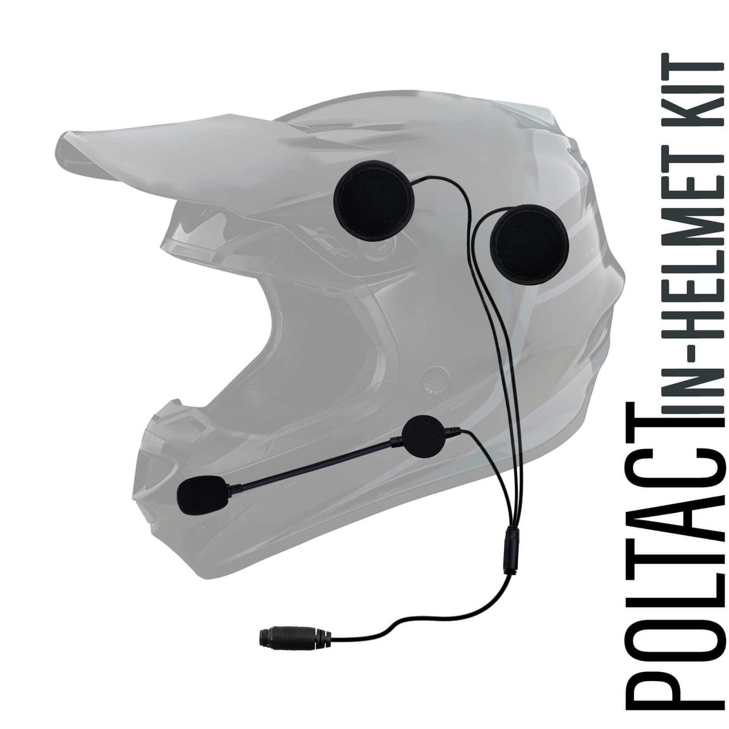 In Helmet & Push To Talk Kit - Quick Disconnect (Hirose): Yaesu 2 Pin: FT-65, FT25, FT-4XR, FT-4VR