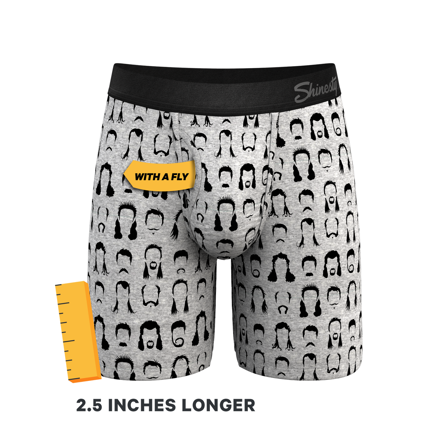 The Hair Down There | Mullet Long Leg Ball Hammock® Pouch Underwear With Fly