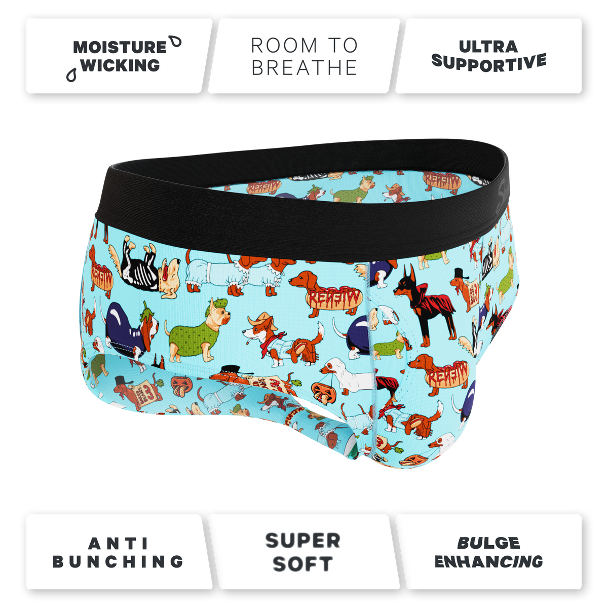 The Halloweenies | Halloween Dogs Ball Hammock® Pouch Underwear Briefs