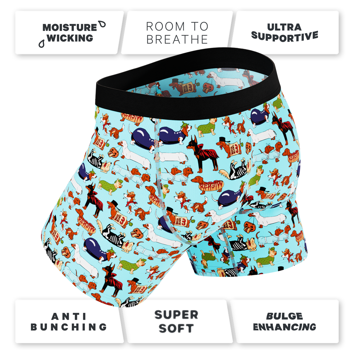The Halloweenies | Halloween Dogs Ball Hammock® Pouch Underwear