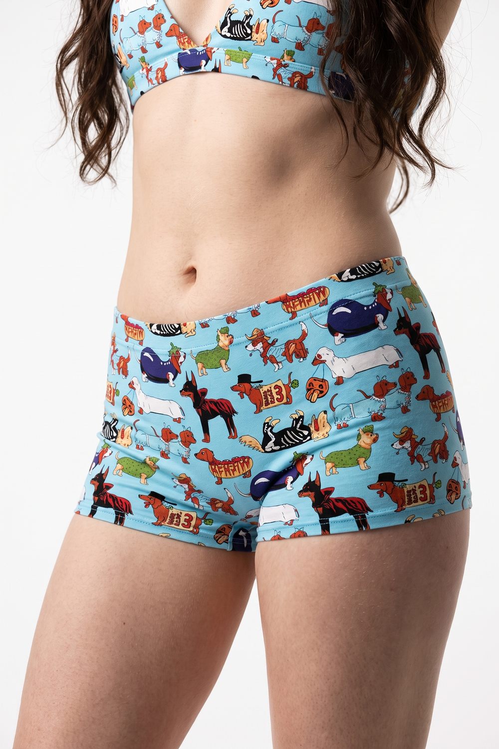 The Halloweenies | Halloween Dogs Modal Boyshort Underwear