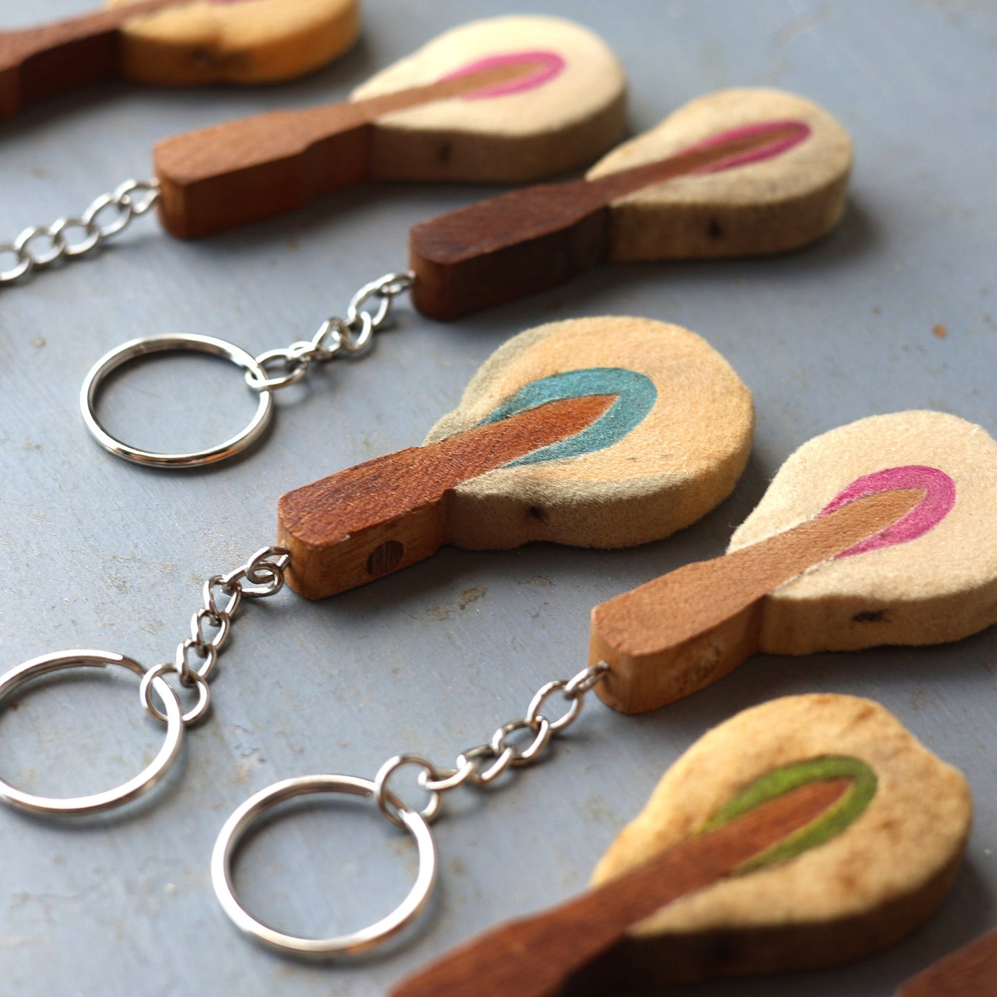 Reclaimed Piano Hammer Keychains