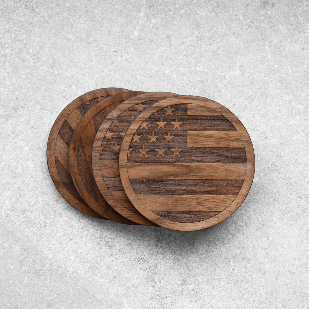American Flag Coasters