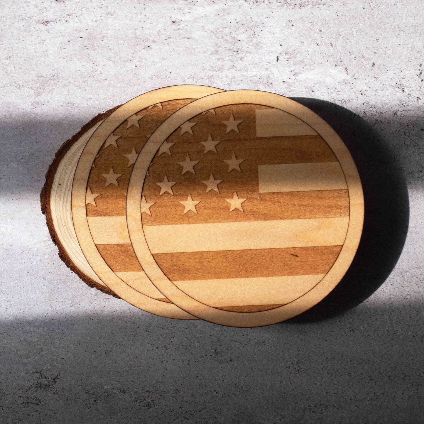 American Flag Coasters