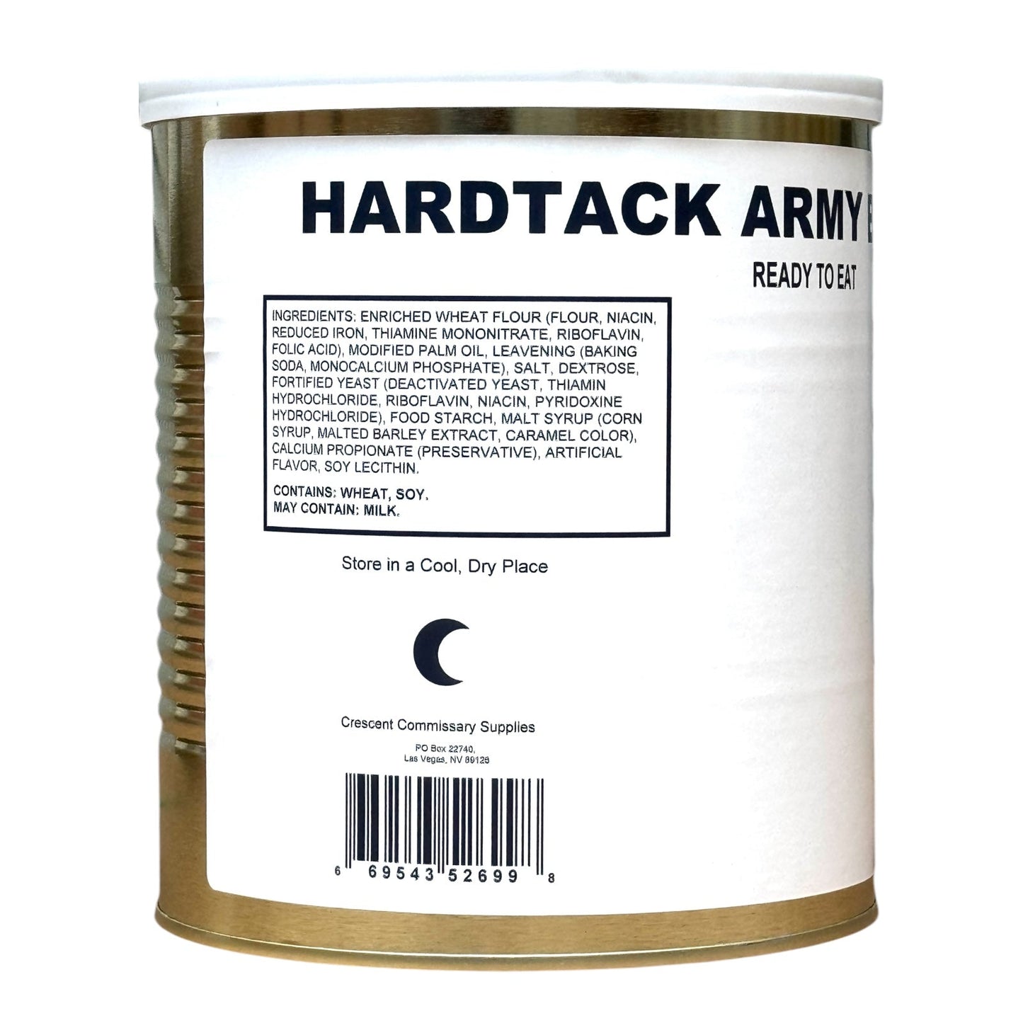 Military Surplus Hardtack Army Bread, Ready to Eat (#10 Can)