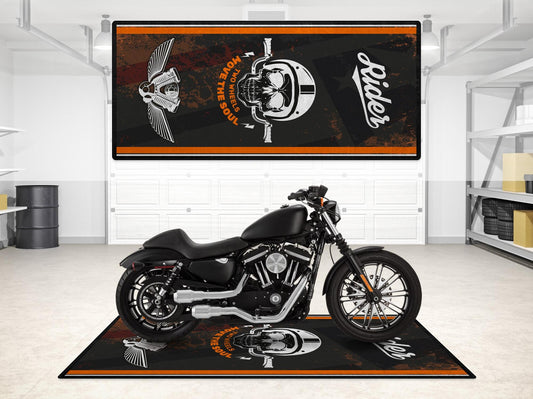 MPM Motorcycle Mat Design for Chopper, Cruiser, Touring, Sport Motorcycle "Move The Soul" - MM7501