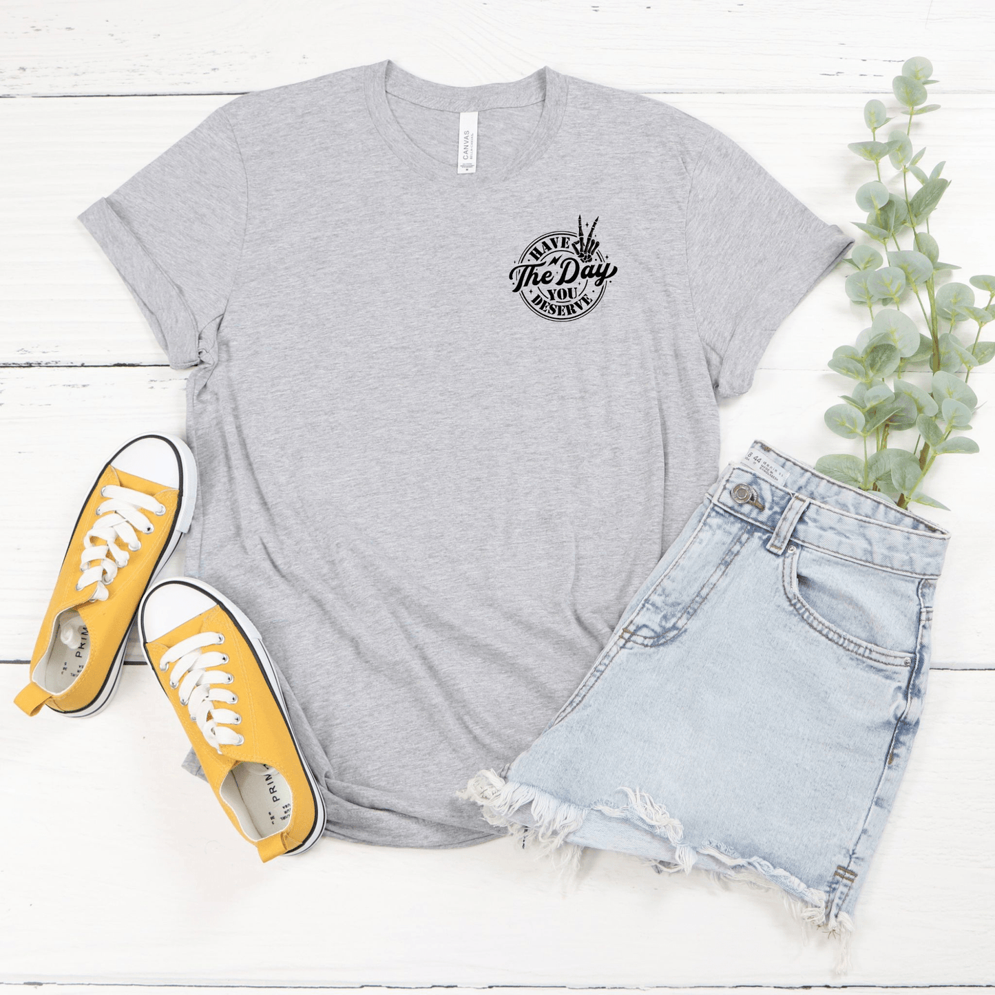 Have the Day You Deserve | Pocket Logo T-Shirt