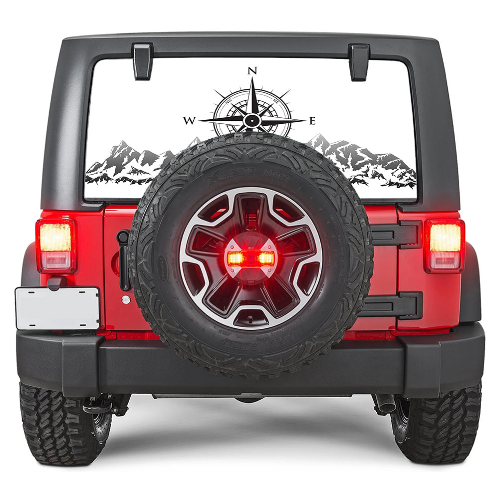 Head North Rear Window Decal