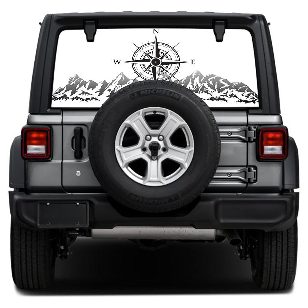 Head North Rear Window Decal