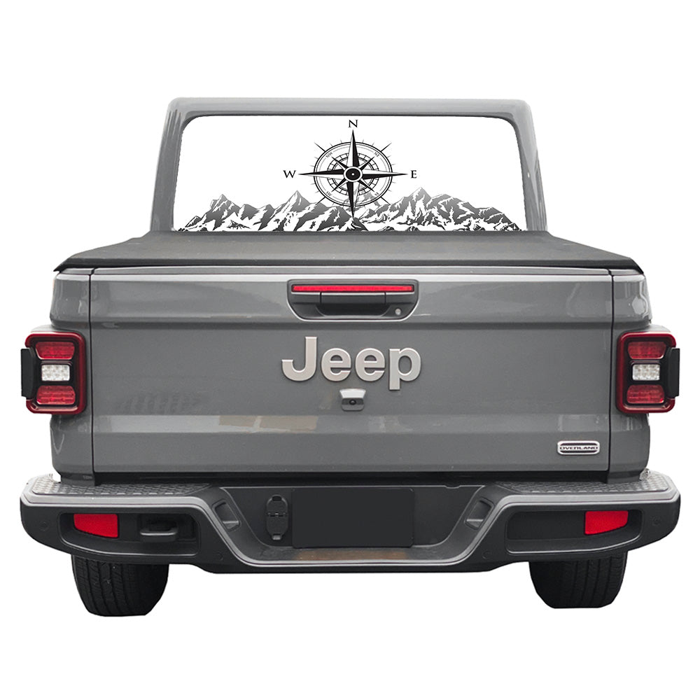 Head North Rear Window Decal