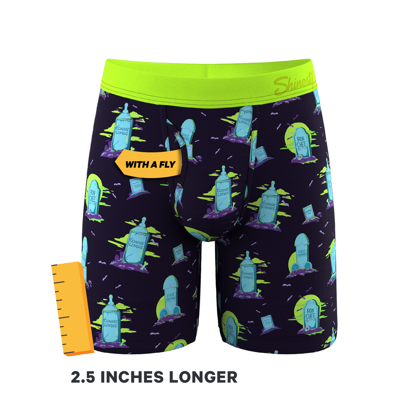 The Headstone | Tombstone Long Leg Ball Hammock® Pouch Underwear With Fly