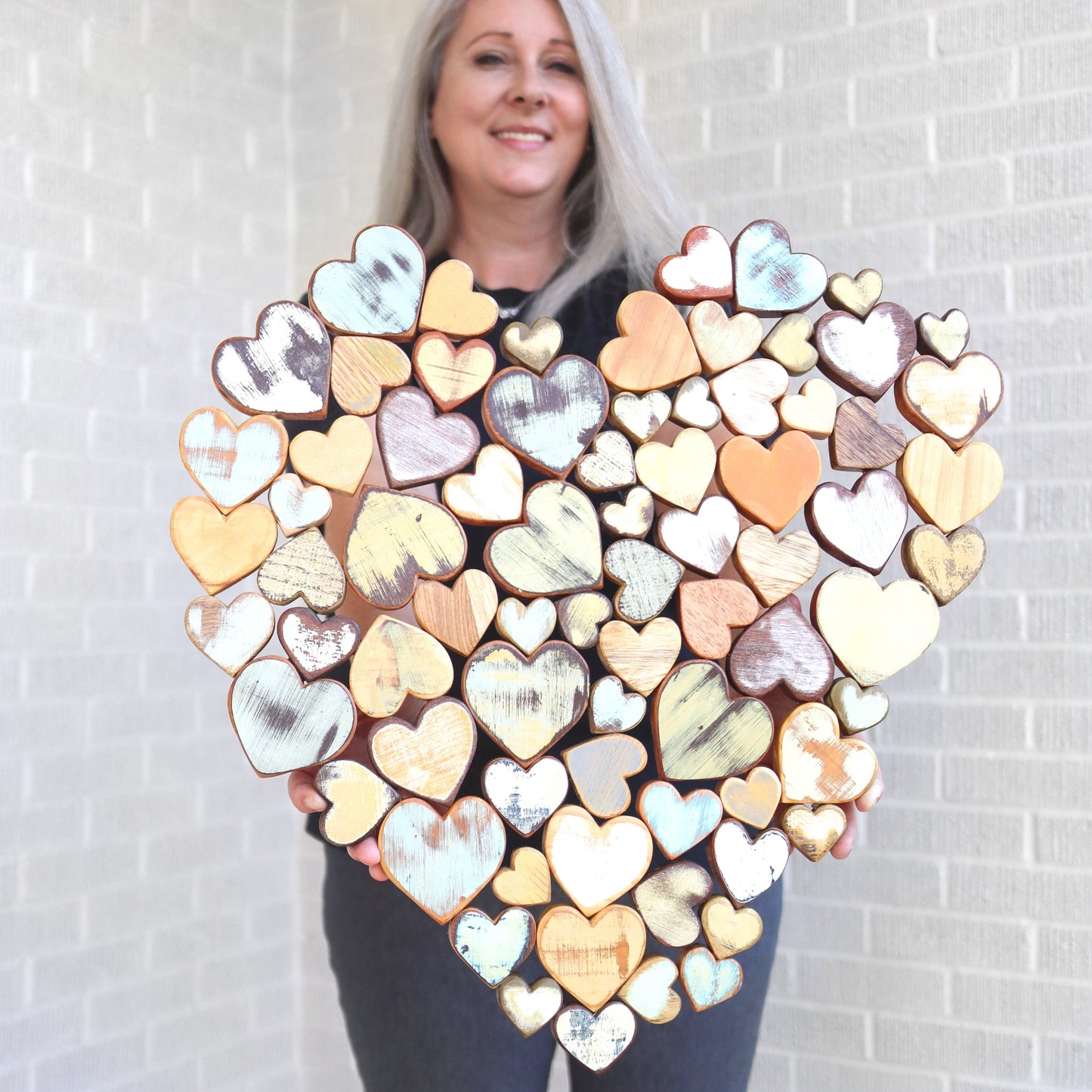 Heart of Hearts Wood Art