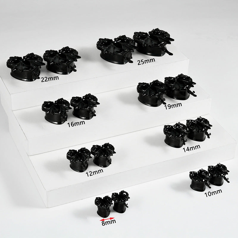 Heart Shape Double Dragon Stainless Steel Ear Gauge