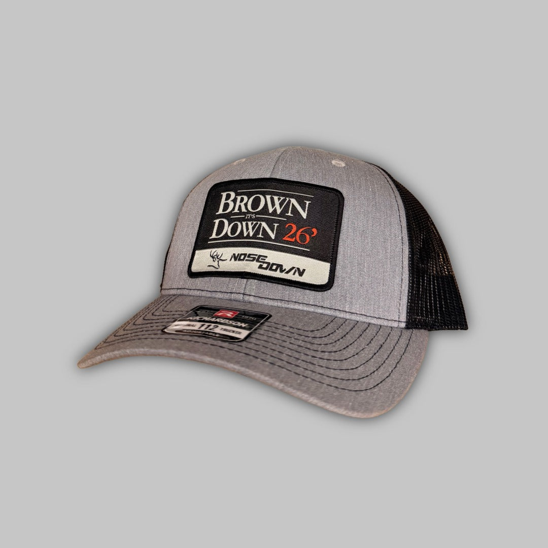 Brown Down 26  Woven Trucker