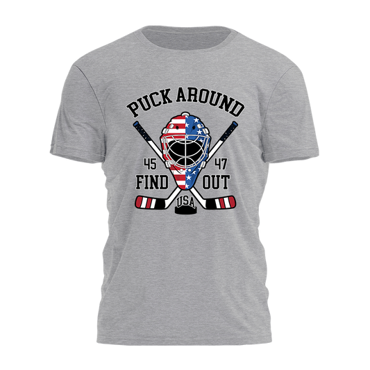 Puck Around Find Out - Team USA Tee - 3590