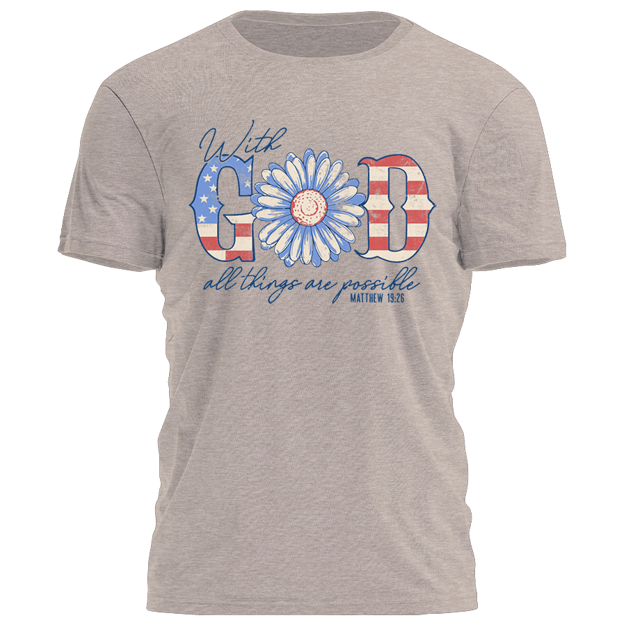 With God Tee - 4233