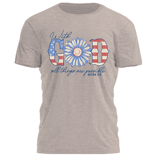 With God Tee - 4233
