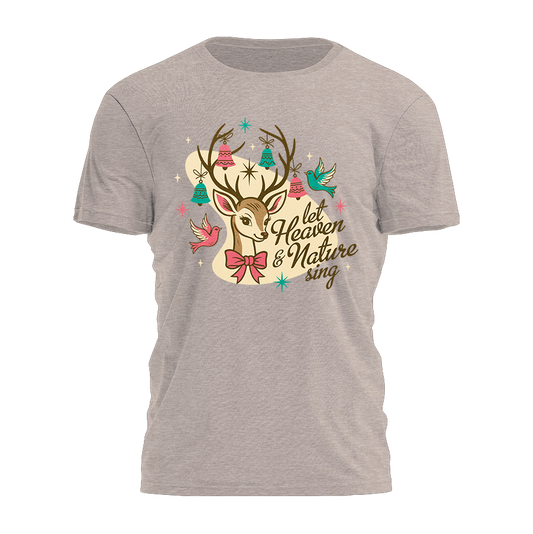 Let Heaven And Nature Sing Retro Tee - 4392