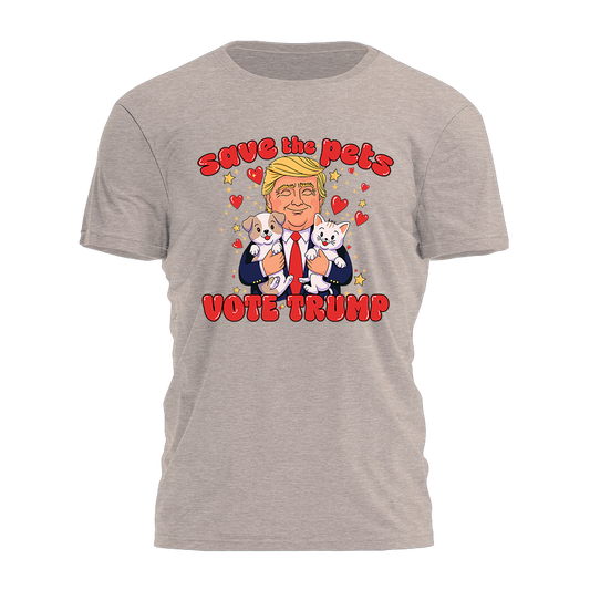 Save The Pets - Vote Trump Tee - 2977