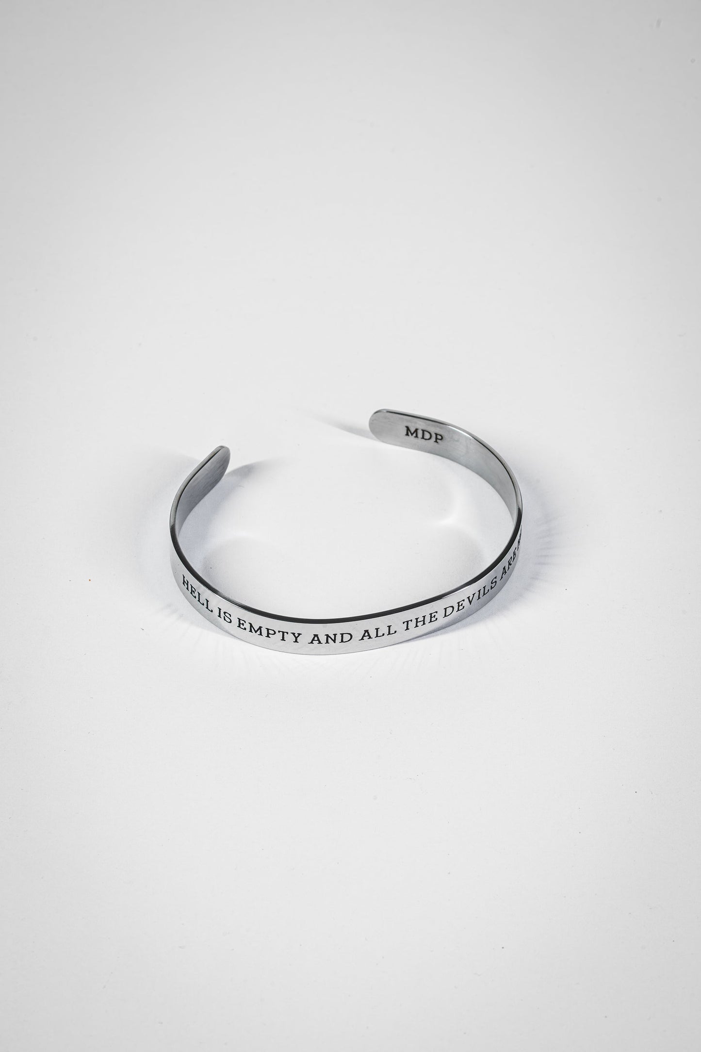 Hell is Empty Stainless Steel Cuff