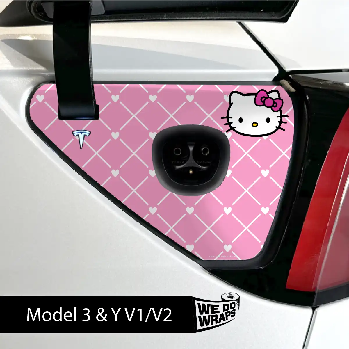 Hello Kitty Tesla Charge Port Wrap | Model Y