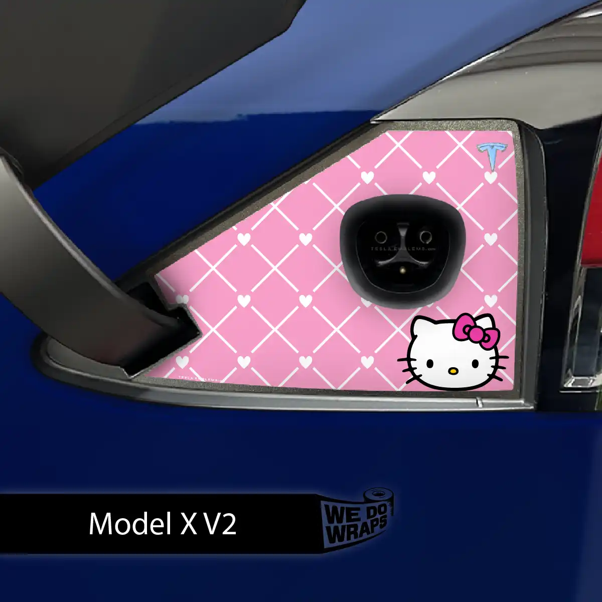 Hello Kitty Tesla Charge Port Wrap | Model X