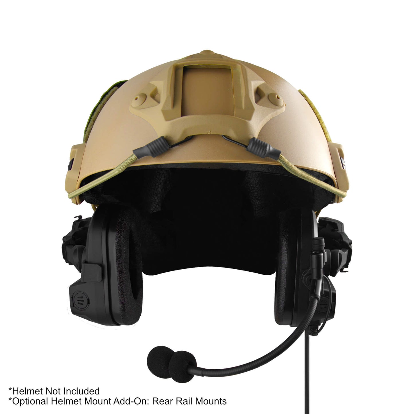 PolTact V2 Tactical Comms Helmet Headset w/ Active Hearing Protection - All Kenwood Multi-Pin TK & NX Series