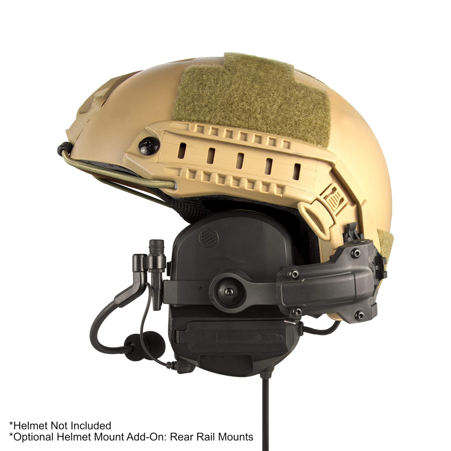 PolTact V2 Tactical Comms Helmet Headset w/ Active Hearing Protection - Motorola R7, MXP600, ION & N Series