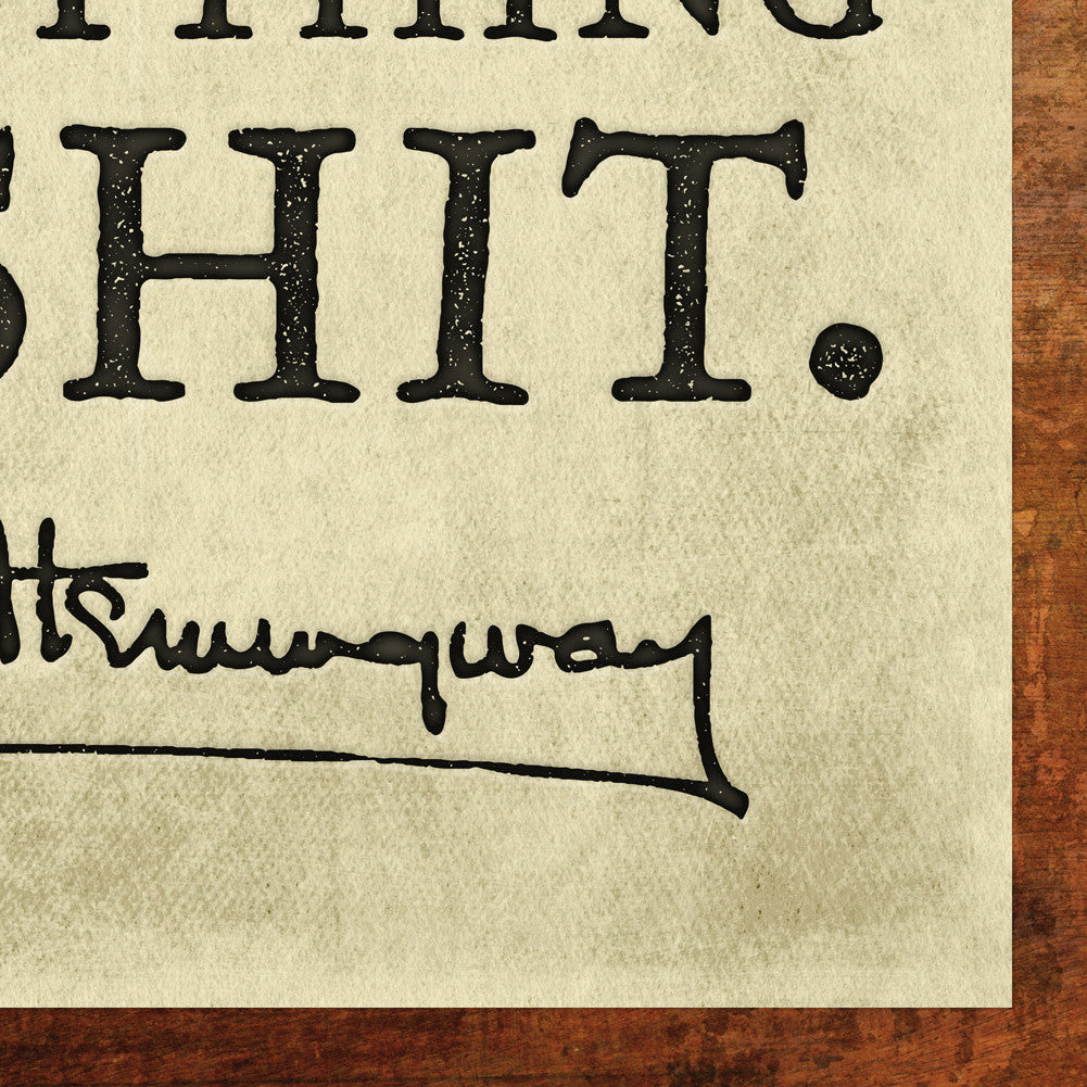 Hemingway The First Draft Poster