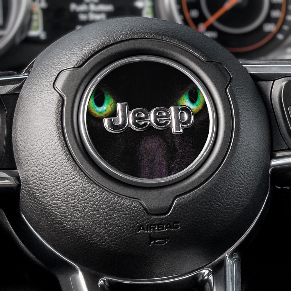 Here Kitty Kitty Steering Wheel Decal