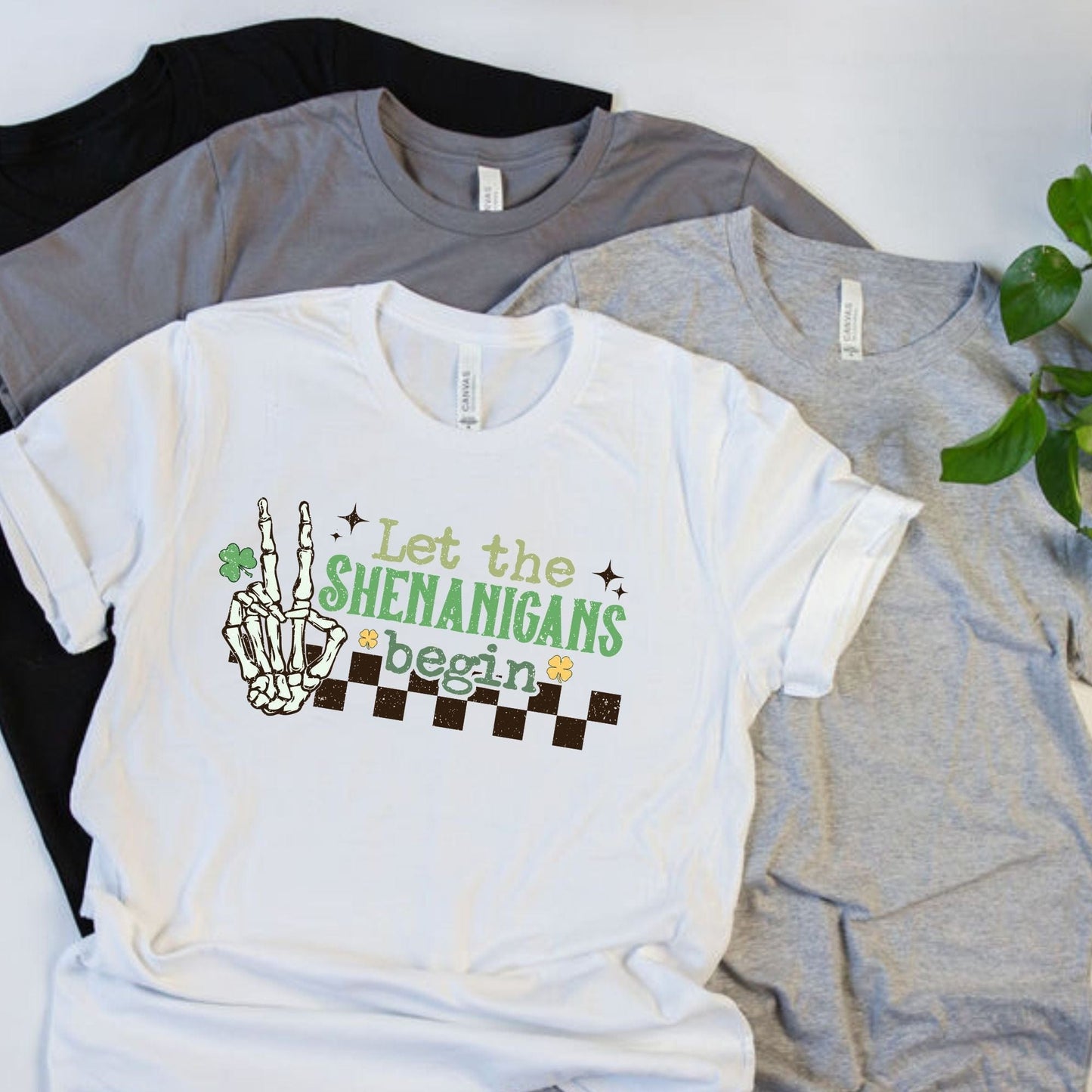 Let the Shenanigans Begin Skeleton St. Patrick's Day T-Shirt