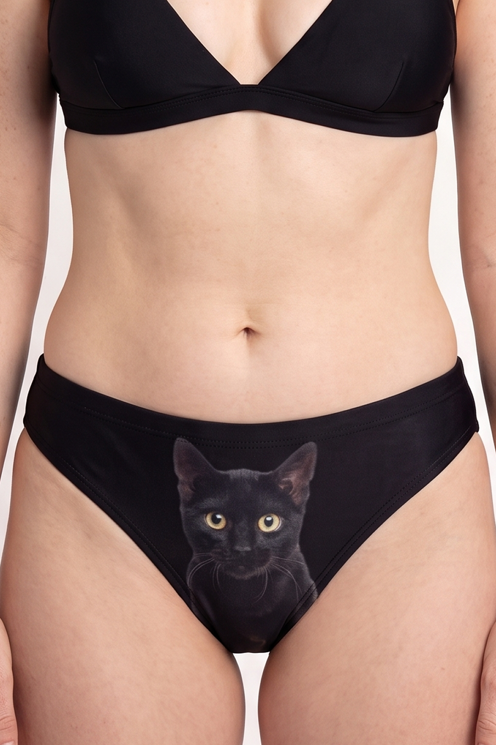 The Hex Appeal | Black Cat Modal Bikini Underwear