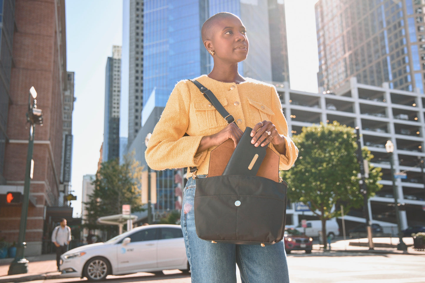 Hobby | Black Nylon + Black Leather