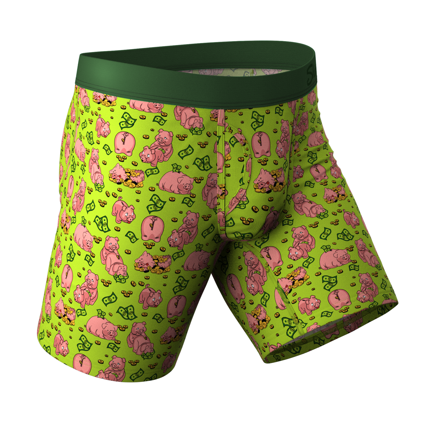 The Hog Heaven | Piggy Bank Long Leg Ball Hammock® Pouch Underwear With Fly