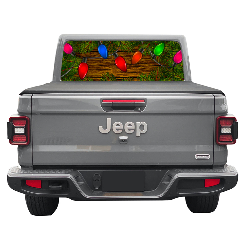 Holiday Lights Rear Window Decal