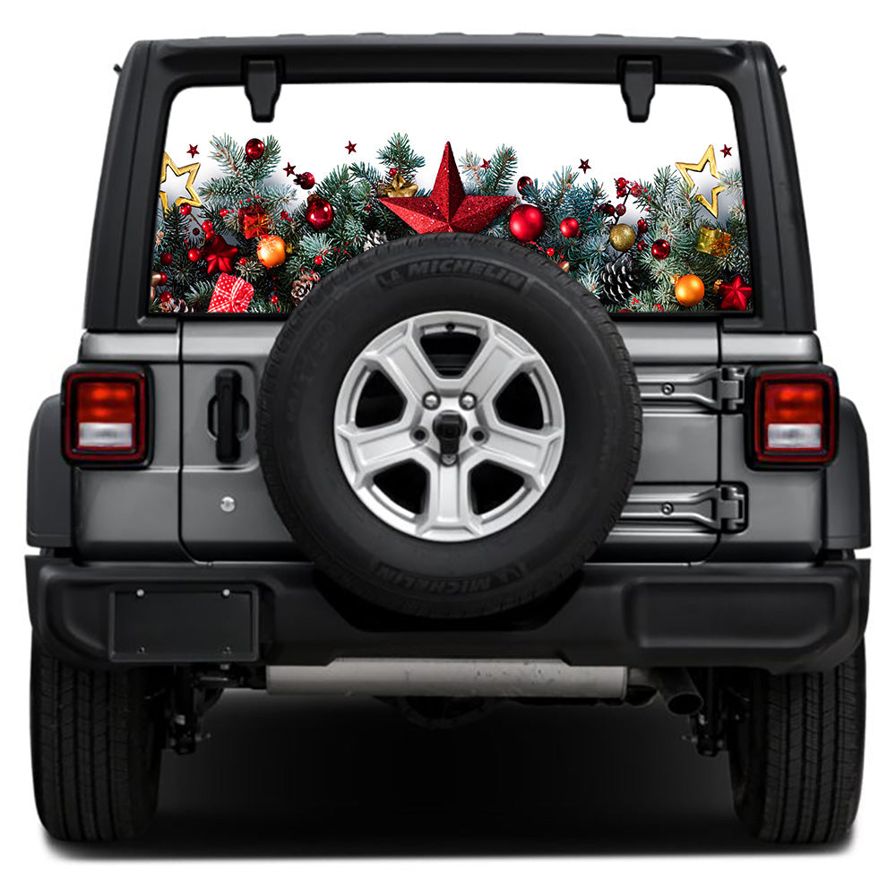 Holiday Star Rear Window Decal