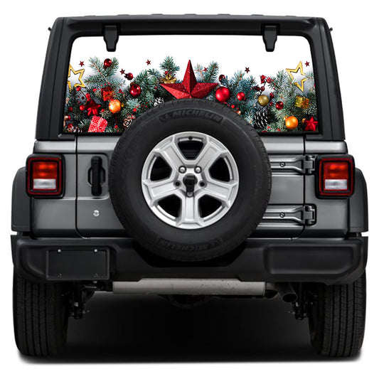 Holiday Star Rear Window Decal