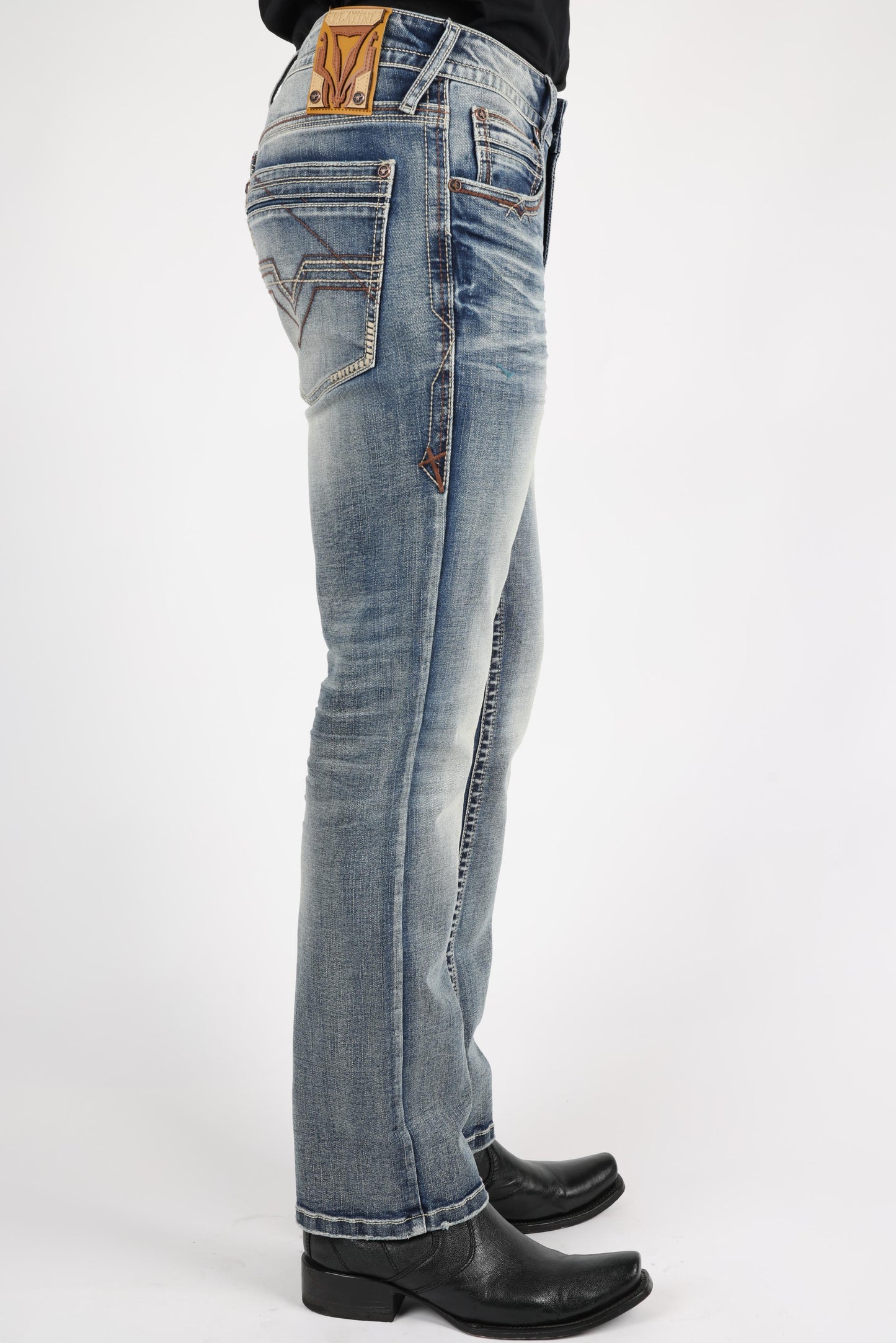 Holt Men's Blue Boot Cut Jeans